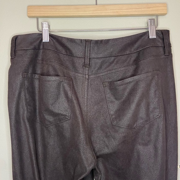 NYDJ Brown Lift & Tuck Technology High-rise Leggings Size 10 - Picture 4 of 6